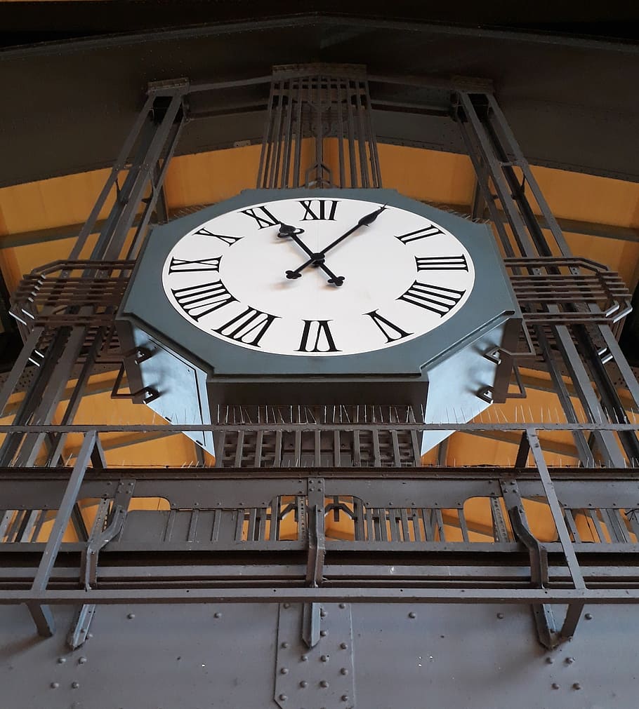 architecture, station clock, chronometer, time, classic, timepiece HD wallpaper