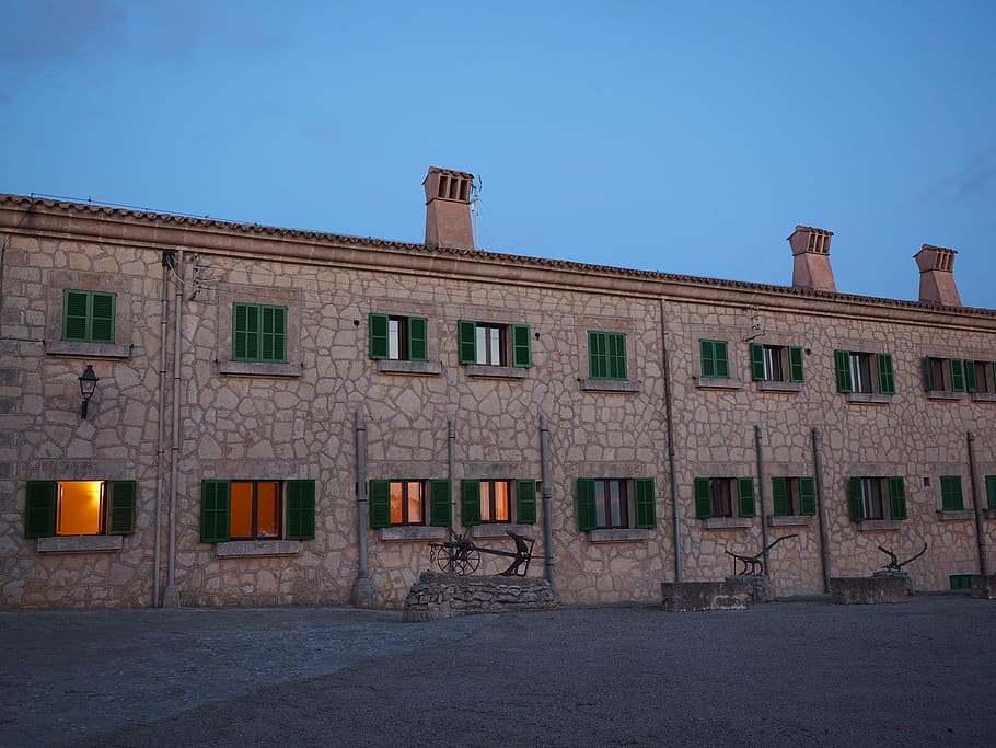 Monastery, Building, Facade, Window, monastery cura, algaida HD wallpaper