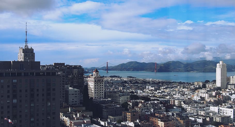 san francisco, city, cityscape, city view, california, urban, HD wallpaper