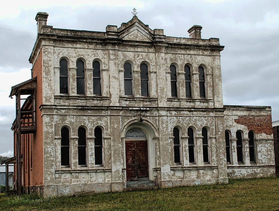 abanonded, building, bombala, architecture, built structure HD wallpaper