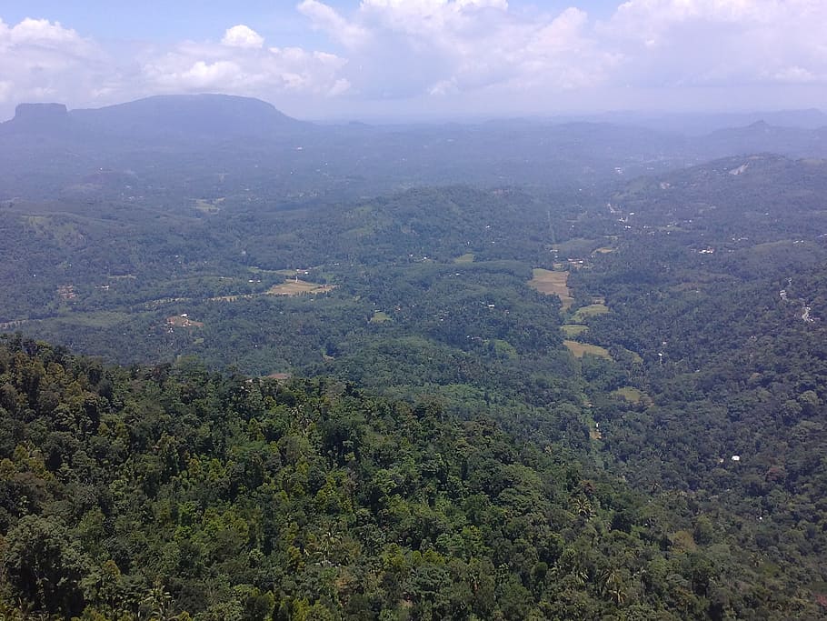 view from rock, kadugannawa, sri lanka, landscape, wilderness