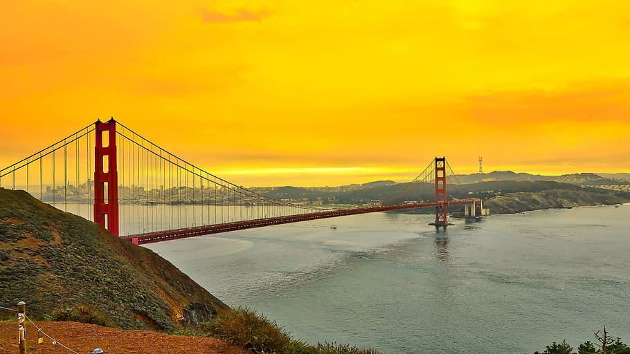 Golden Gate Bridge, San Franciso, Sf, Goldengate, sanfrancisco, HD wallpaper