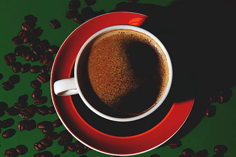 Coffee Cup, Coffee, Cup, Cafe, Foam, beans, glass, coffee beans HD wallpaper