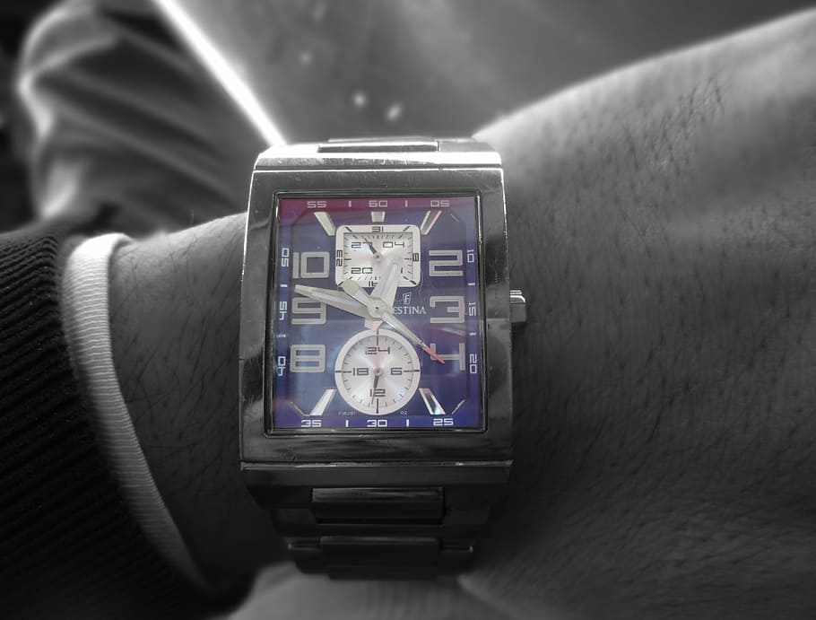 Watch, Clock, Black And White, Time, black and white photo HD wallpaper
