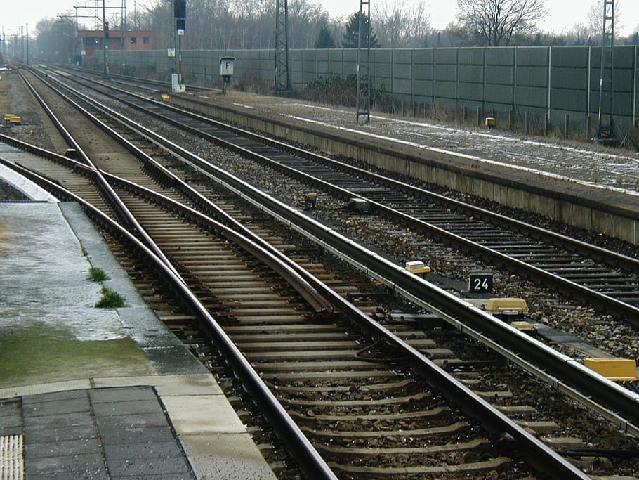 seemed, gleise, track, rail transportation, railroad track HD wallpaper