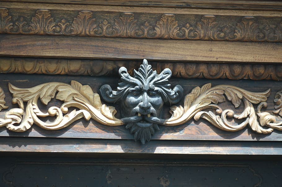 devil, carving wood, architecture, draught, art and craft, creativity HD wallpaper
