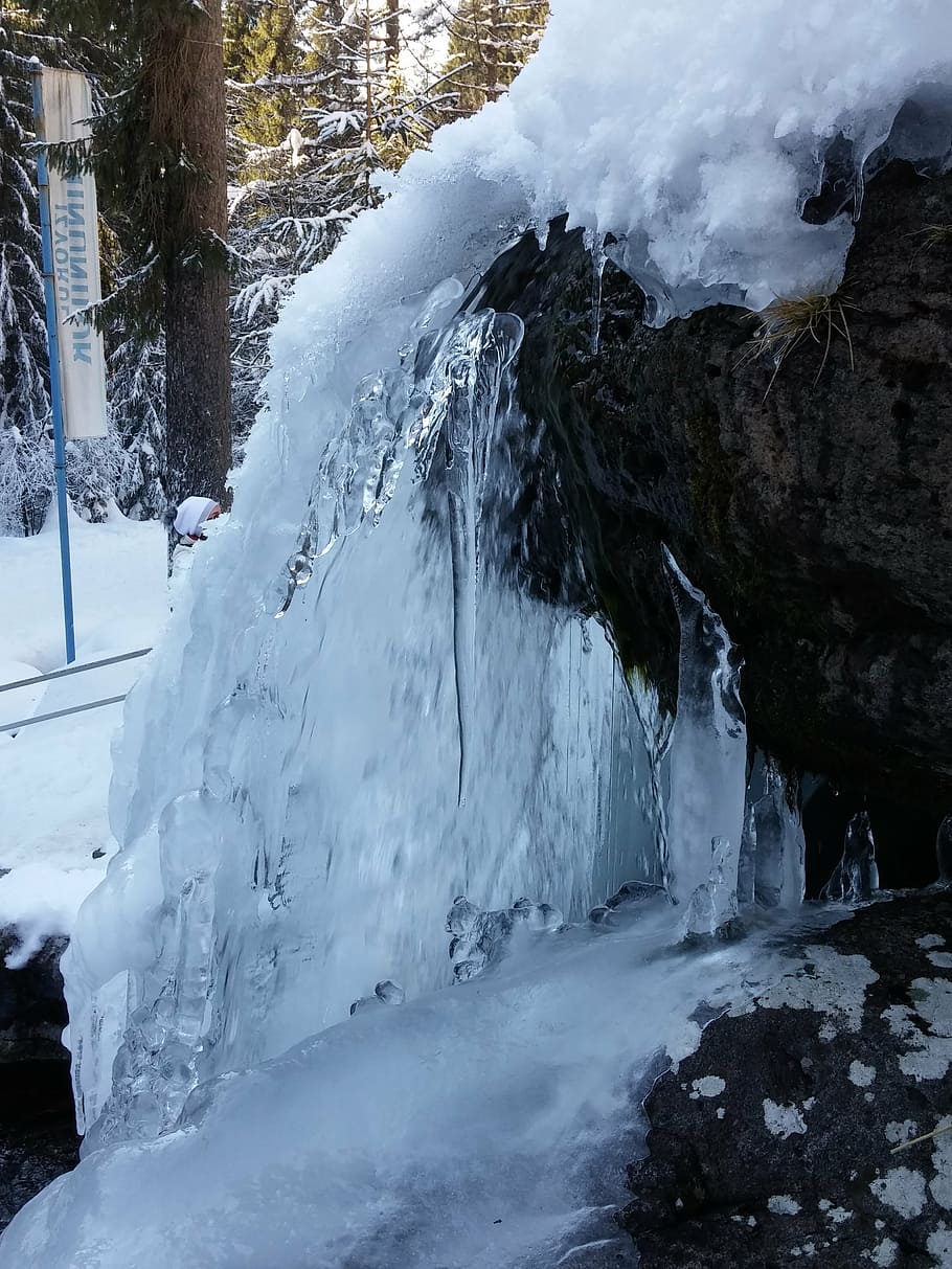 ice, water, mountain, cold temperature, winter, snow, beauty in nature HD wallpaper