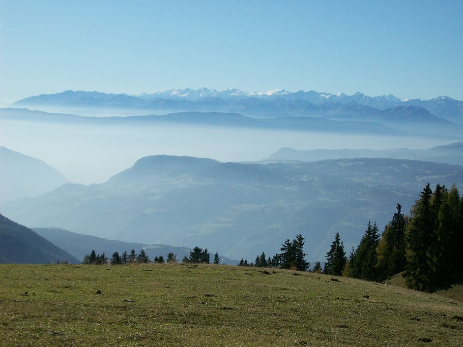 fog, nature, mood, clouds, sky, landscape, scenic, south tyrol HD wallpaper
