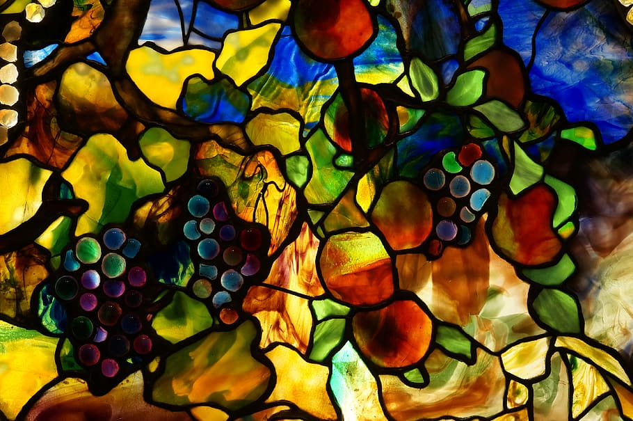 HD wallpaper: tiffany, stained glass, autumn, window, design, pattern,  mosaic | Wallpaper Flare