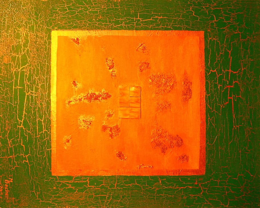 Copper, Red, Red, Color, Abstract, Modern Art, painting, image HD wallpaper