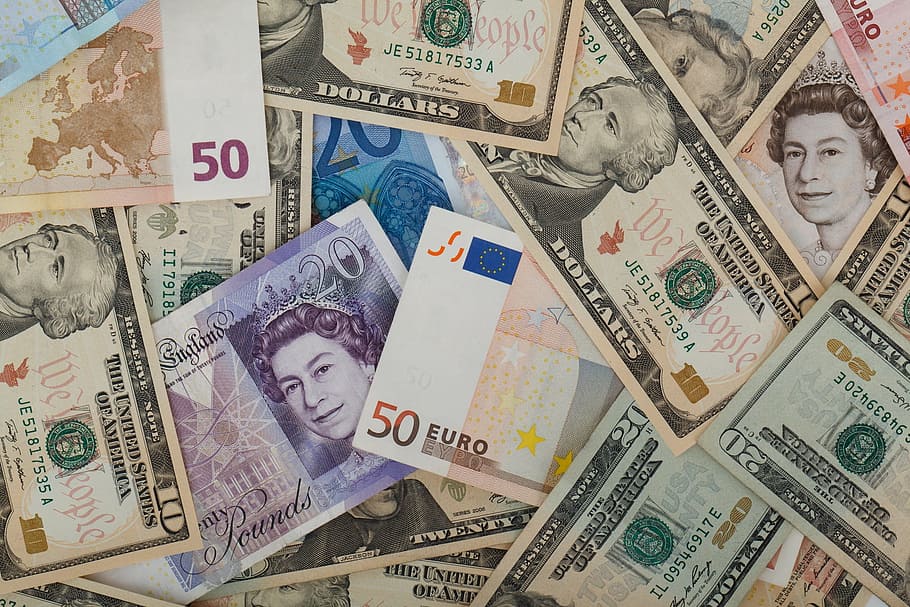 assorted banknotes, lot, mixture, currencies, finance, business, HD wallpaper