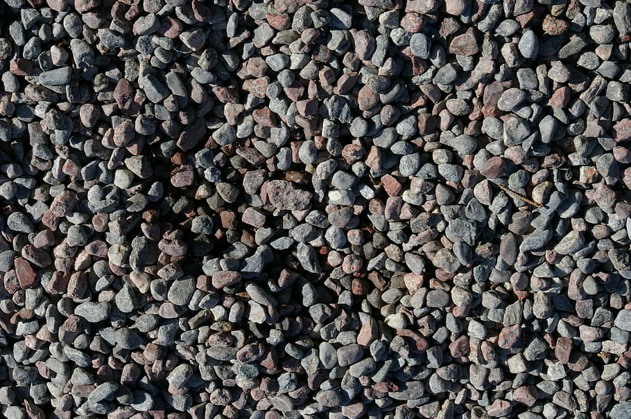 gravel path, stone, summer, backgrounds, full frame, abundance HD wallpaper