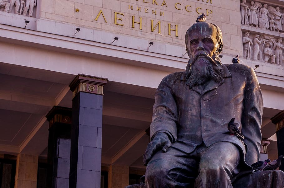 lenin, statue, sculpture, bronze, human representation, male likeness HD wallpaper