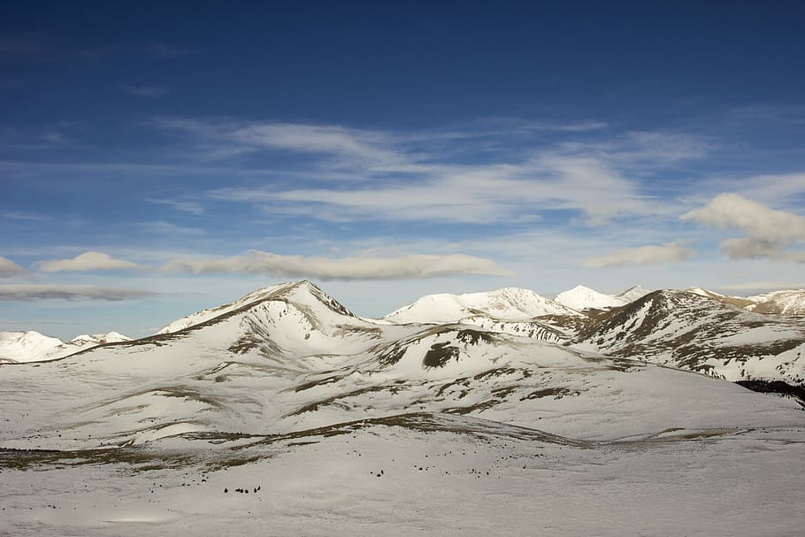 An Accidental Hike, snowcap mountains, landscape, blue, sky, cloud