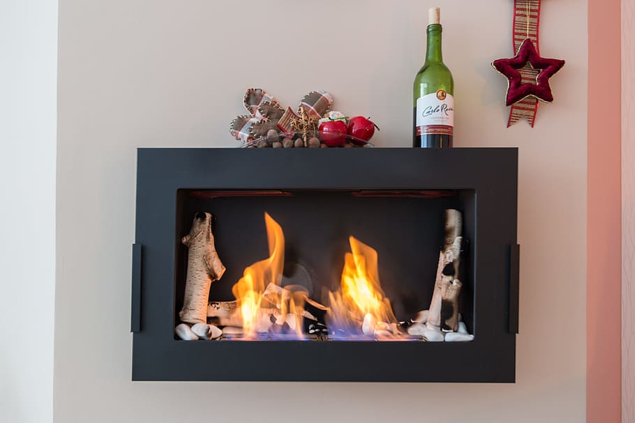 Fireplace, Flame, Censer, Warm, the flame, relaxation, hot HD wallpaper