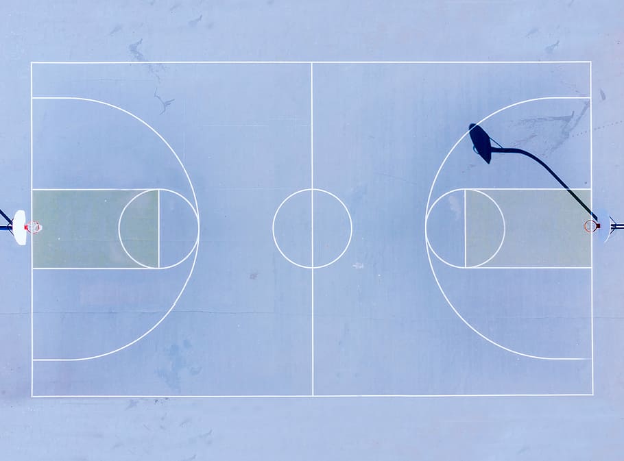 Realistic Basketball Court Illustration Stock Illustration - Download Image  Now - Basketball - Sport, Sports Court, Aerial View - iStock