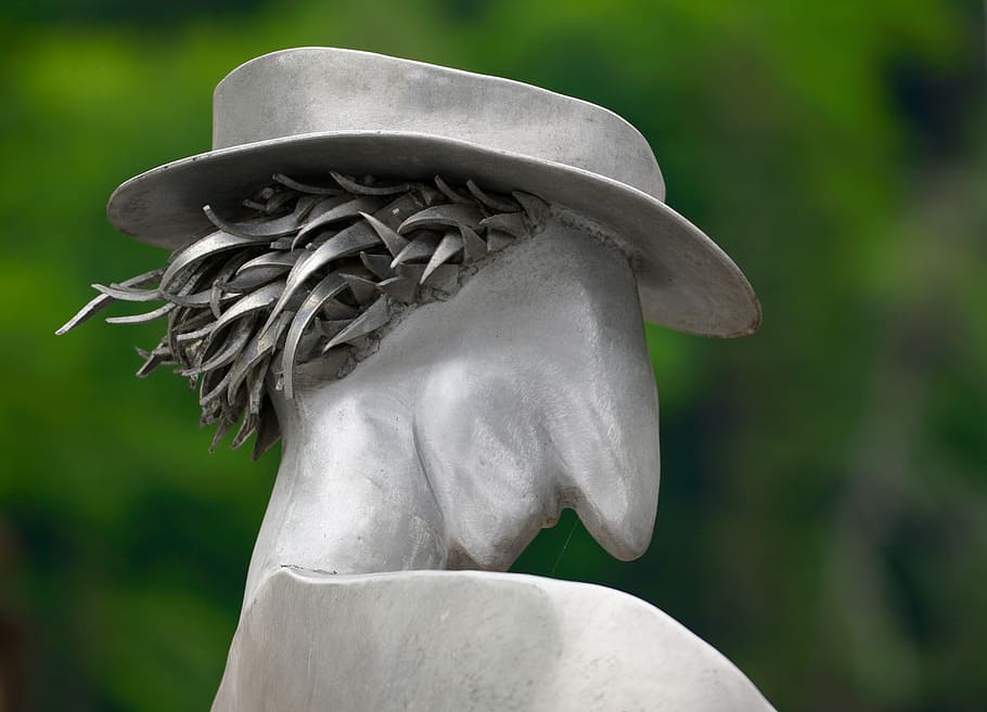 man, head, view, gestures, mimic, art, sculpture, human representation HD wallpaper