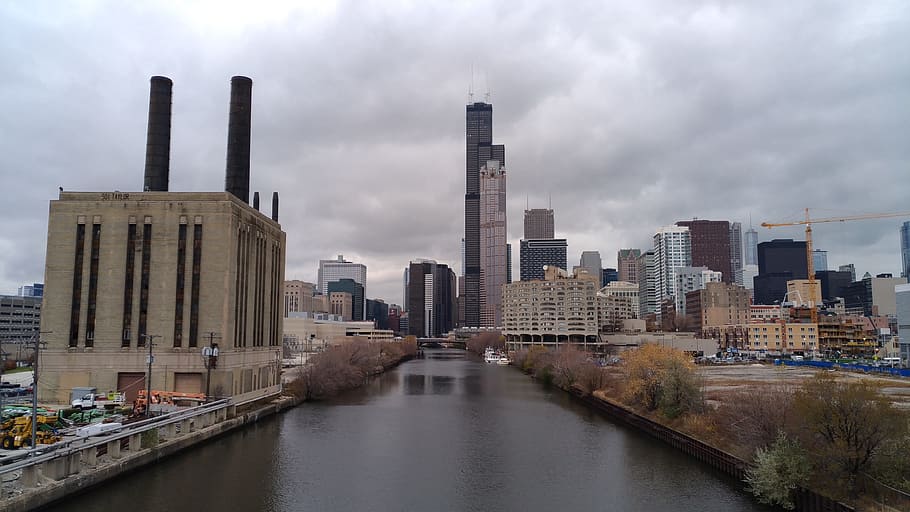 architecture, panoramic, river, water, city, building, skyline HD wallpaper