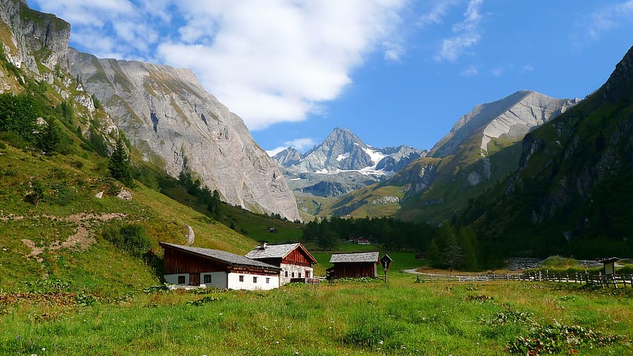 mountains, grossglockner, highest mountains in austria, nature, HD wallpaper
