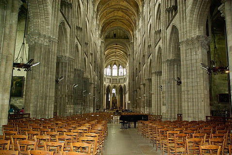 cathedral, rouen, normandy, gothic, architecture, built structure HD wallpaper