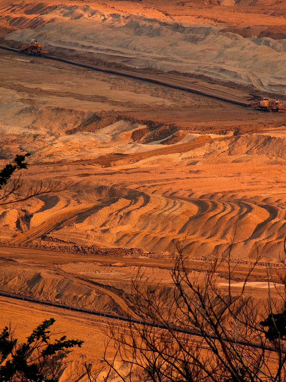 Mines, Coal, Surface Mining, czechcoal, nature, landscape, scenics HD wallpaper