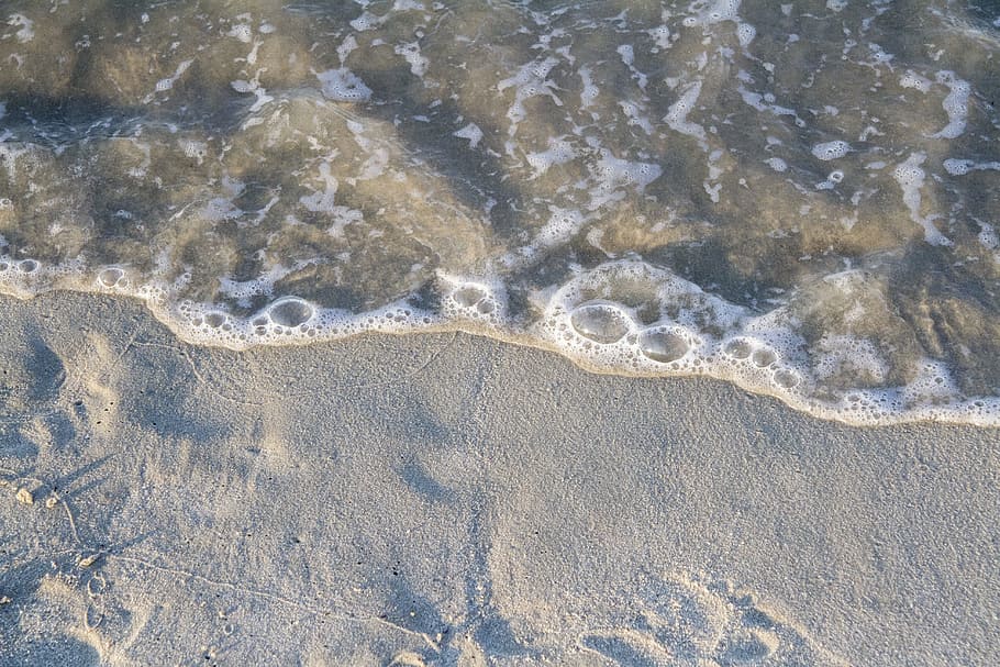 Sand, Surf, Waves, Beach, Sea, Water, ocean, travel, tropical HD wallpaper
