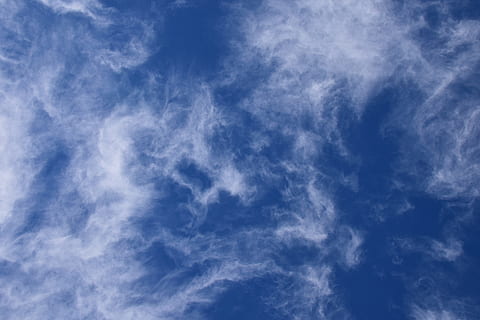 fascinating wispy clouds, cloudscape, skyscape, nature, weather HD wallpaper