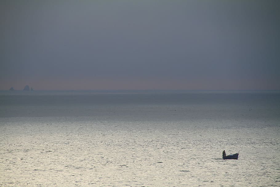 Fischer, Pacific, Boot, Island, Sea, water, tranquility, scenics HD wallpaper
