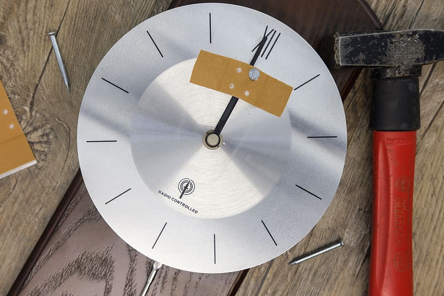 time, clock, pointer, clock face, transience, age, stop, nail HD wallpaper