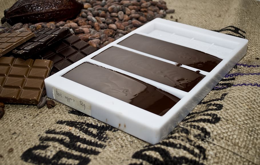 chocolate, mould, mold, making, business, cocoa, preparation HD wallpaper