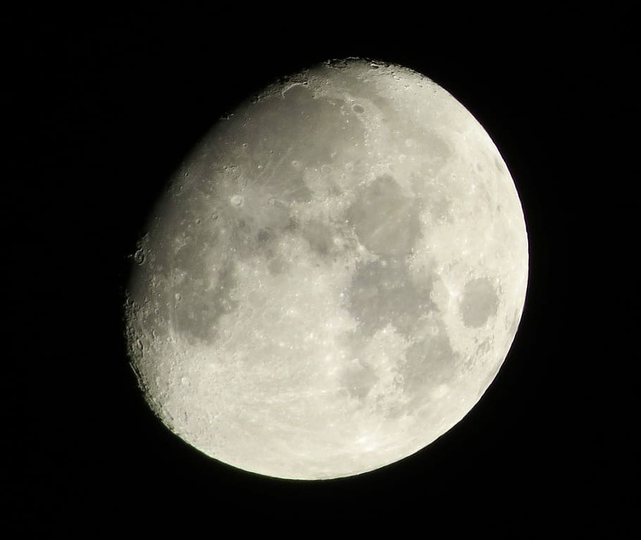 Moon, Lunar, Astronomy, night, moon surface, beauty in nature HD wallpaper
