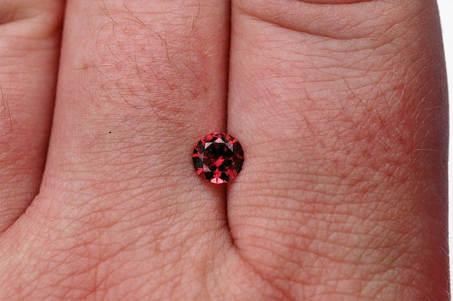 gem, gemstone, garnet, brilliant, mineral, insect, ladybug HD wallpaper