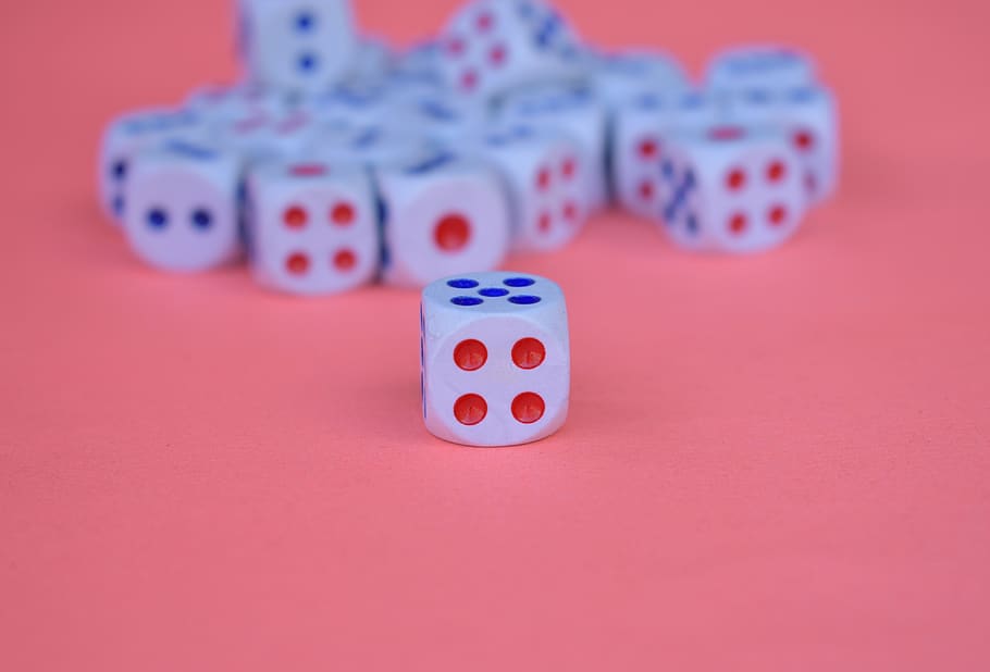 dice, cube, dices, gambling, play, square, random, game, luck HD wallpaper