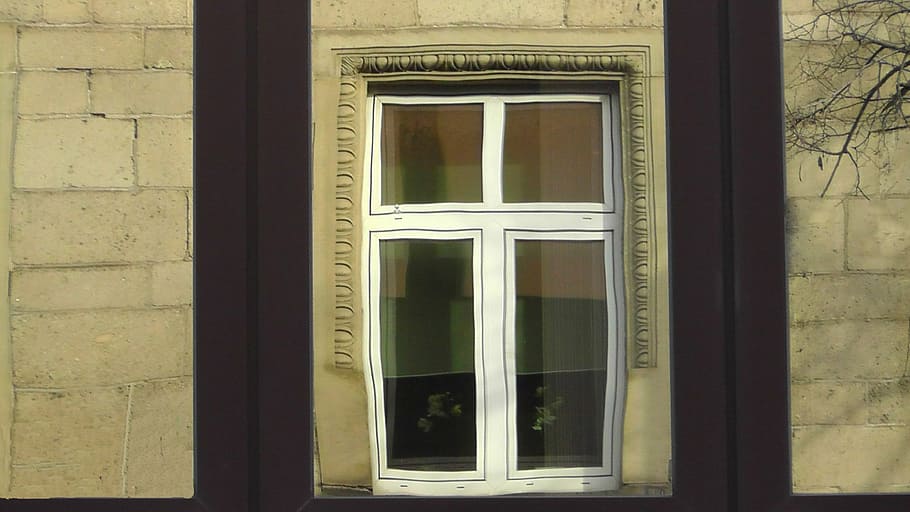 window, wall, building, facade, mirroring, reflection, glass HD wallpaper