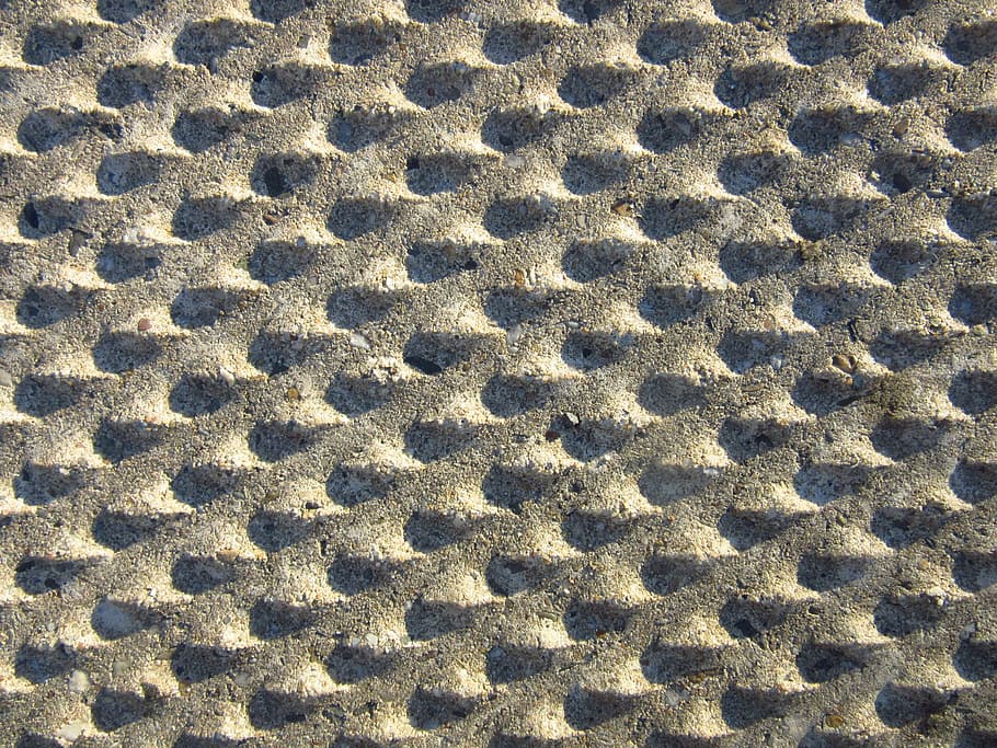 concrete, structure, regularly, side light, pattern, texture HD wallpaper