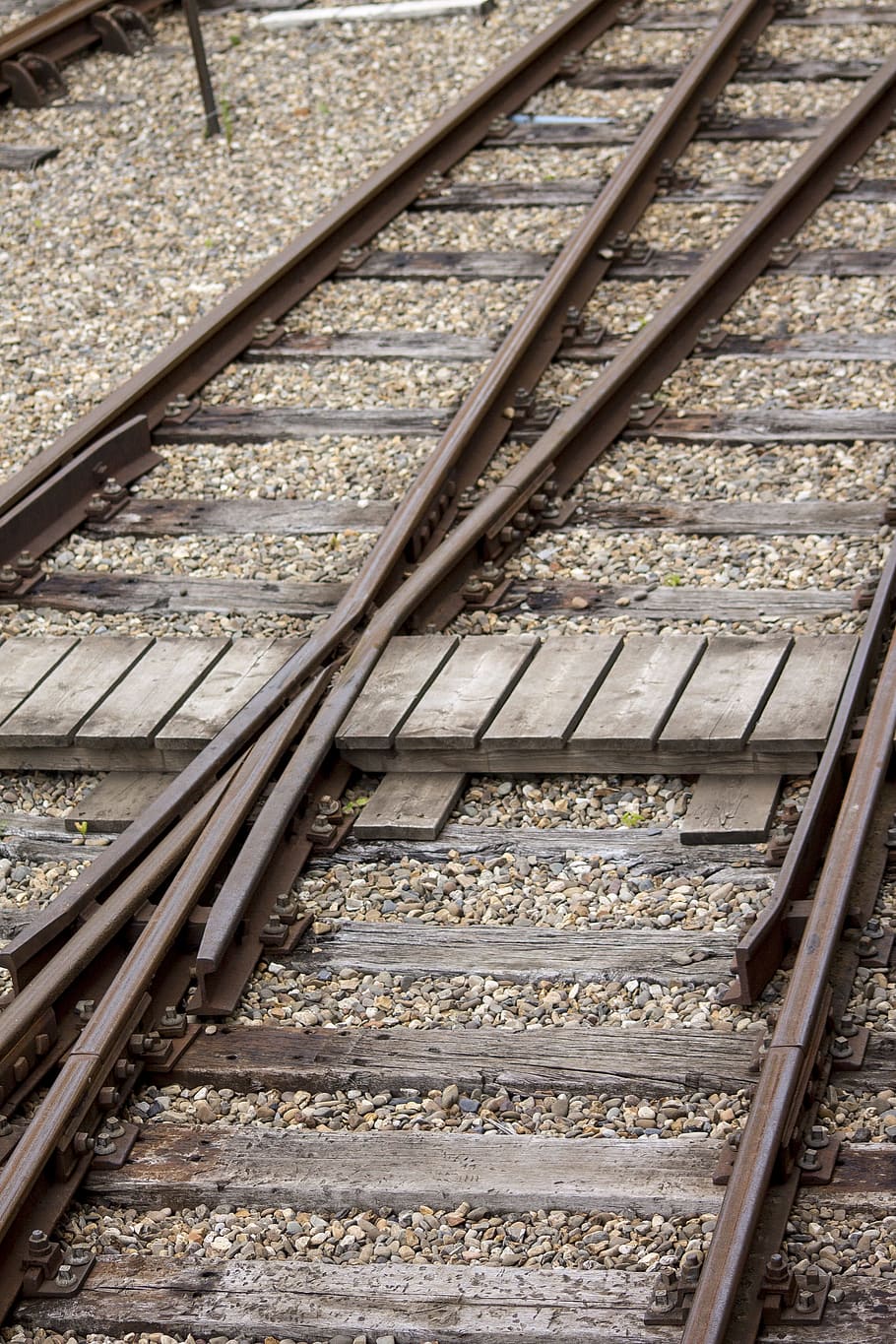 Track, Train, Rails, Transport, train track, station, railway HD wallpaper
