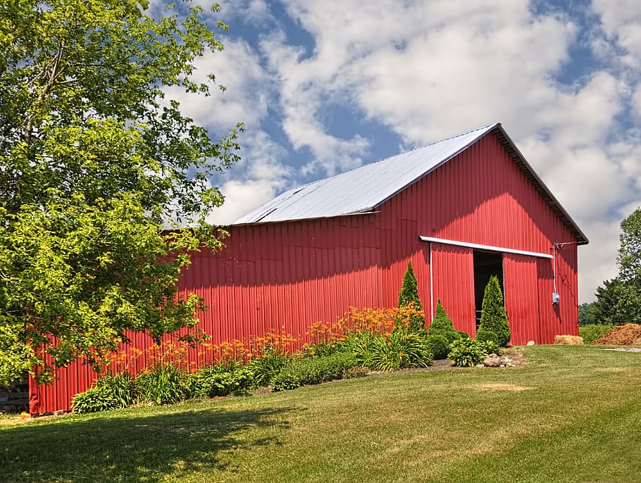 barn, rustic, barns, ohio, digital art, rural, scenic, country HD wallpaper