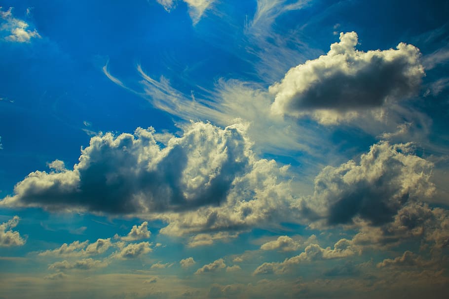 clouds, sky, nature, weather, light, air, cloudscape, atmosphere HD wallpaper