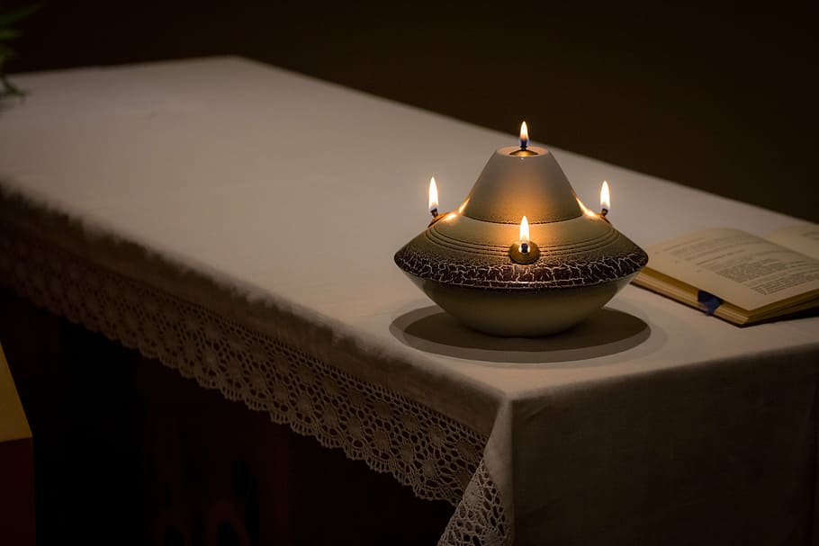 gray lit candle, prayer, religion, faith, religious, spiritual