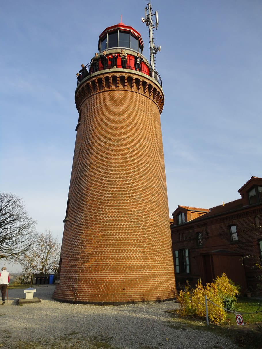lighthouse, architecture, building, ocean, shipping, outside HD wallpaper