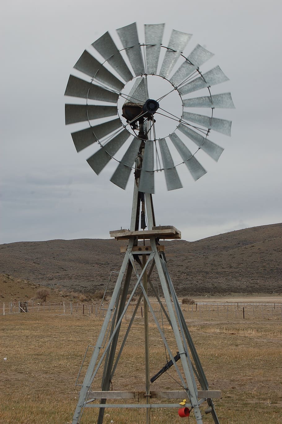 mill, field, chubut, landscape, patagonia, environment, renewable energy HD wallpaper