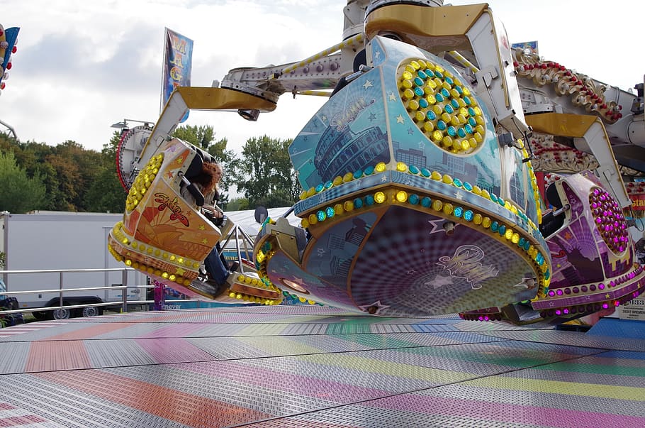fun, carousel, amusement park, sky, arts culture and entertainment HD wallpaper