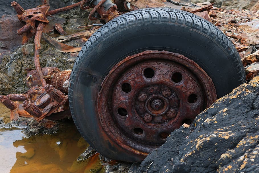 technology, wheel, mechanically, drive, tire, metal, rusty HD wallpaper