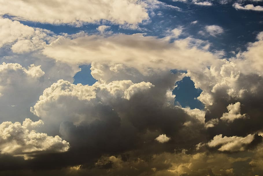 Clouds, Stormy, Nature, stormy clouds, sky, dramatic, cloudscape HD wallpaper