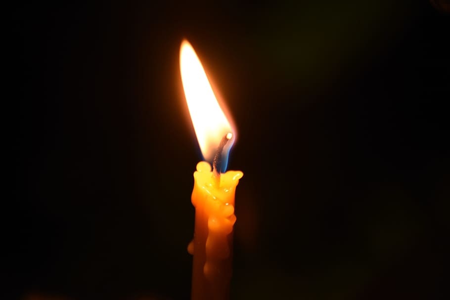 Candle, Light, Dark, flame, fire - natural phenomenon, burning HD wallpaper