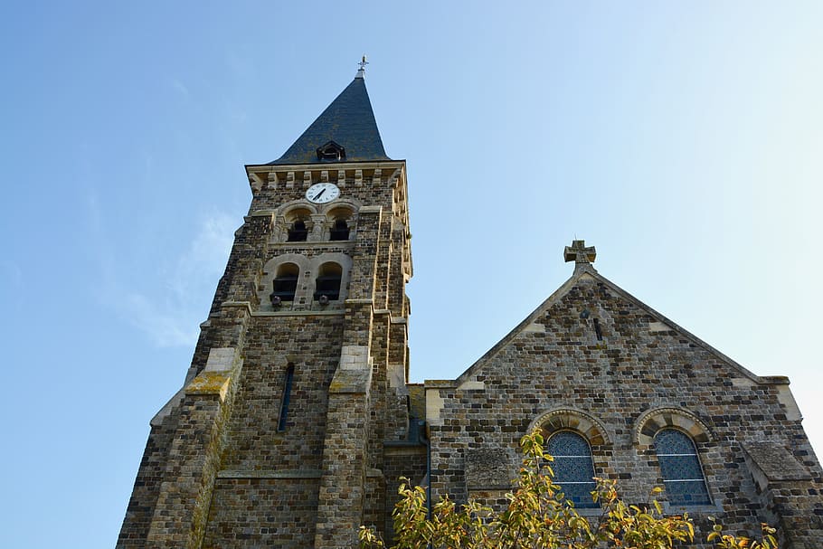 church, face, bell tower, pendulum, religious monuments, architecture HD wallpaper