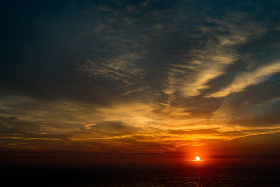 sunset, landscape, clouds, ballet, sky, cloud - sky, dramatic sky HD wallpaper