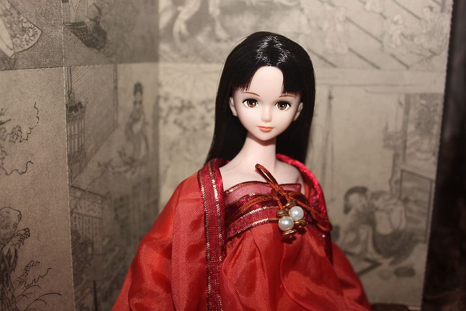 doll, still life, china wind, asia, east, one person, looking at camera, HD wallpaper
