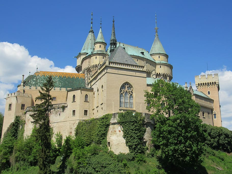 Bojnice, Castle, Slovakia, architecture, building exterior HD wallpaper