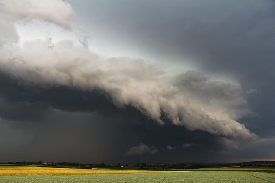 nature, sky, forward, super cell, storm, storm hunting, nördlingen HD wallpaper